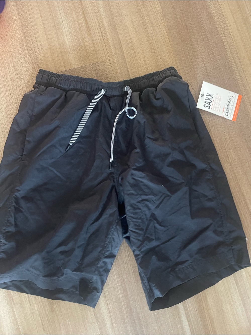 NWT Saxx Black Men’s Swim Shorts Cannonball size small